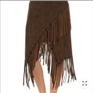T-party Western Fringe skirt